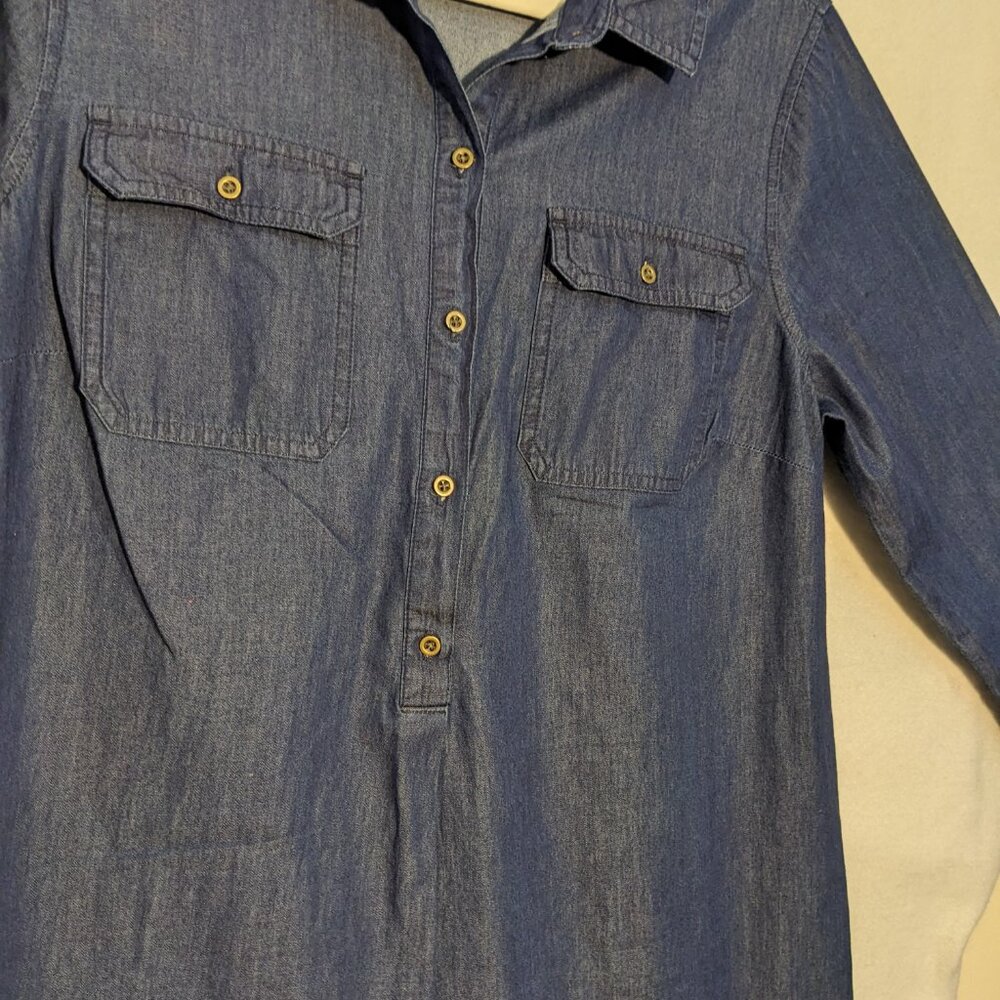 Old Navy Women's Soft Denim Dress - Picture 3 of 9